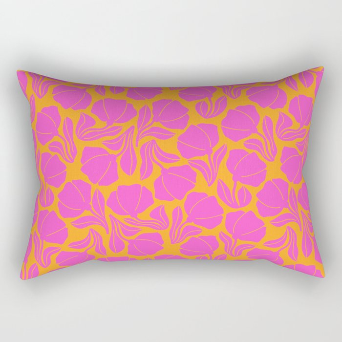 Boho Blooms - Hot Pink Rectangular Pillow Gallery Image 1
