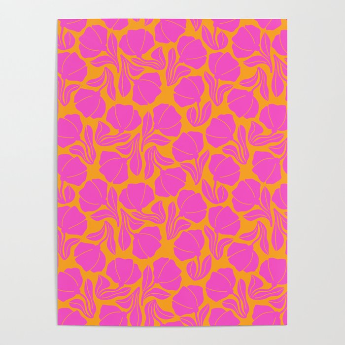 Boho Blooms - Hot Pink Poster Gallery Image 4