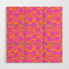 Boho Blooms - Hot Pink Wood Wall Art Gallery Image 1