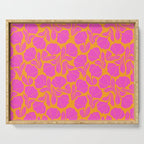 Boho Blooms - Hot Pink Serving Tray Gallery Image 1