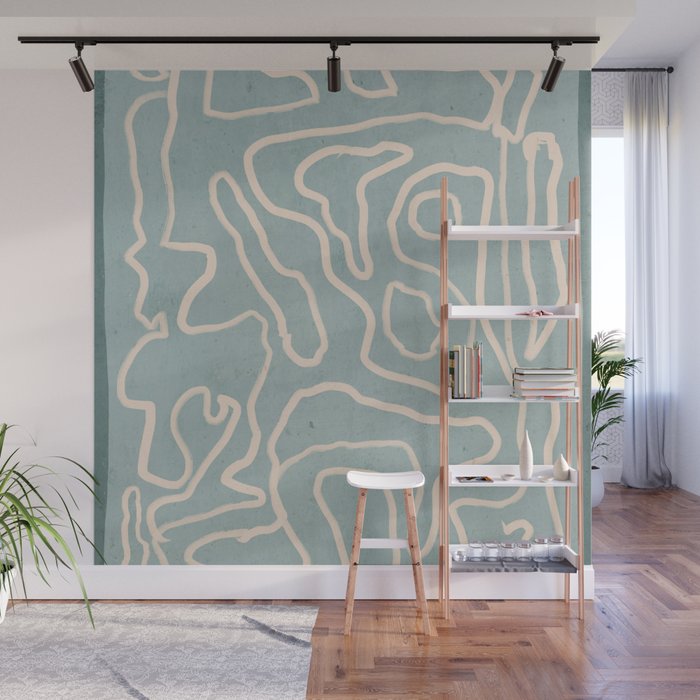 Abstract line art 157 Wall Mural Gallery Image 1