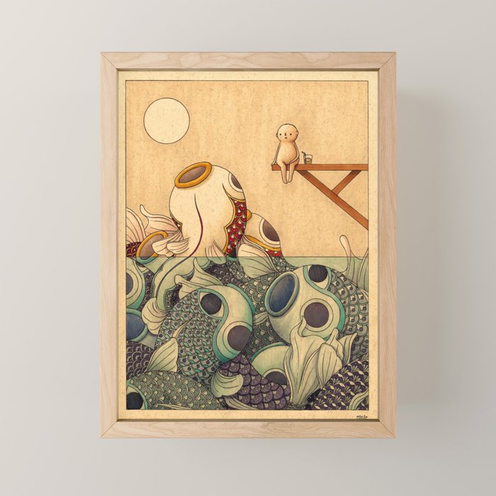 Summer by the Sea Mini Art Print Gallery Image 1