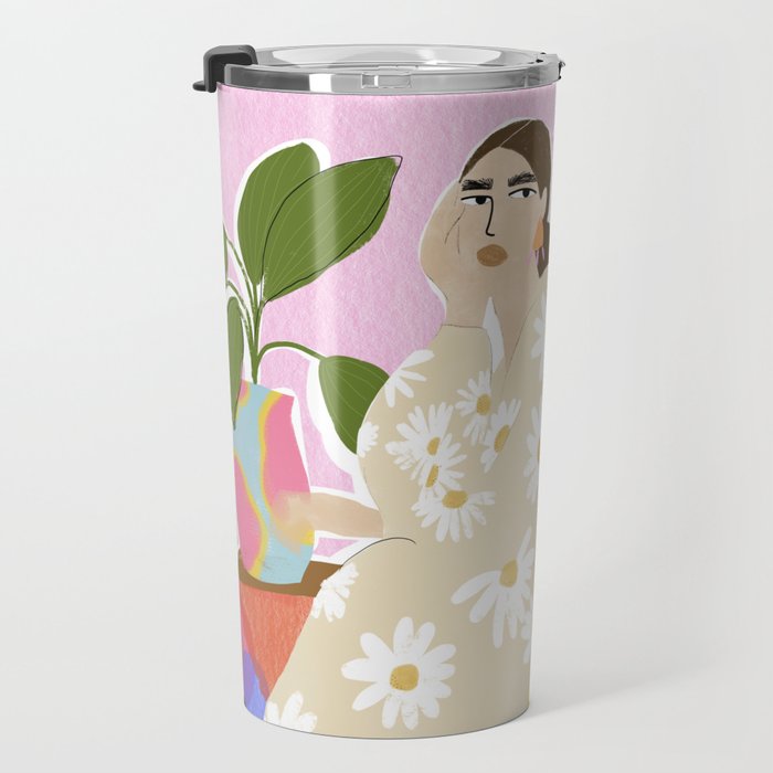 Hanging out with plants Travel Mug Gallery Image 3