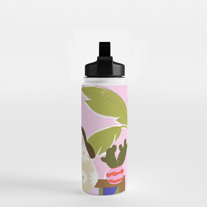 Hanging out with plants Water Bottle Gallery Image 2