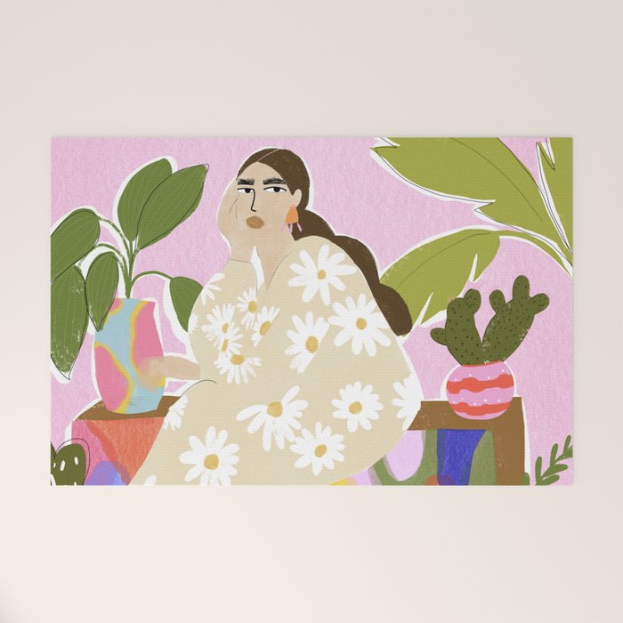 Hanging out with plants Welcome Mat Gallery Image 1