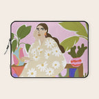 Hanging out with plants Laptop Sleeve Gallery Image 1