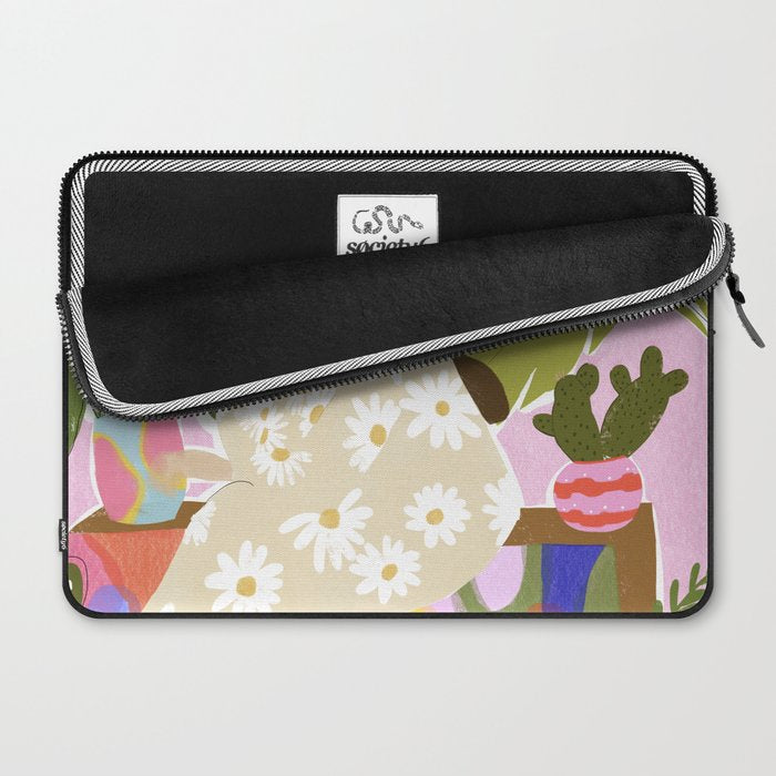 Hanging out with plants Laptop Sleeve Gallery Image 2