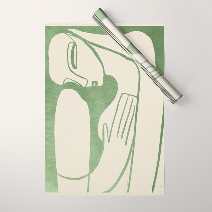 Abstract Female Figure 21 Wrapping Paper Gallery Image 1