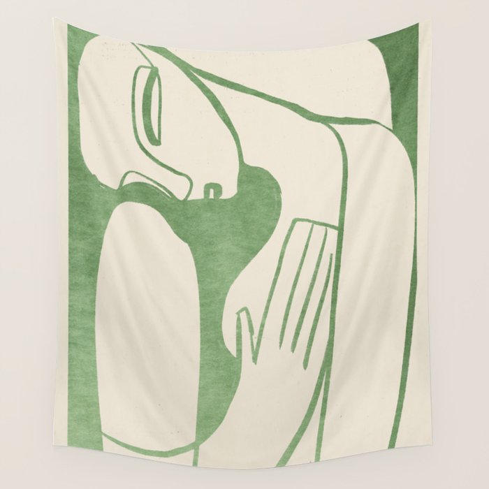 Abstract Female Figure 21 Wall Tapestry Gallery Image 4