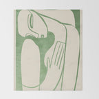 Abstract Female Figure 21 Throw Blanket Gallery Image 2