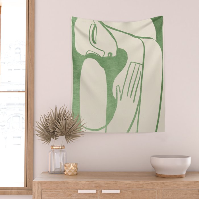 Abstract Female Figure 21 Wall Tapestry Gallery Image 2