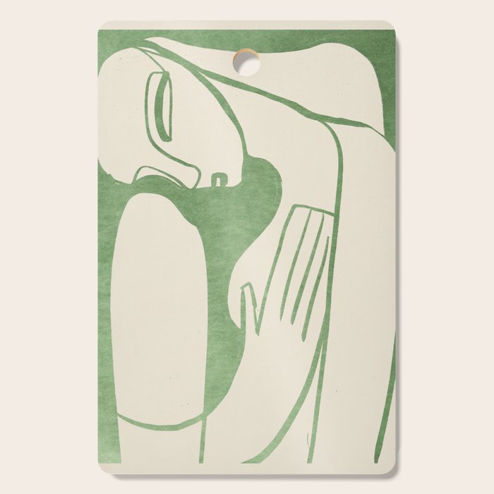 Abstract Female Figure 21 Cutting Board Gallery Image 1