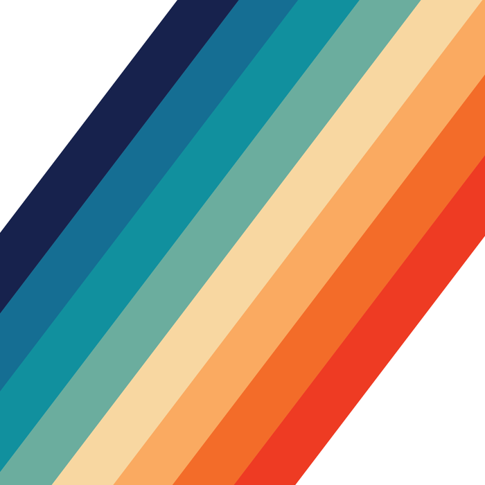 Retro 70s Stripe Colorful Rainbow Coffee Mug Gallery Image 2