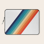 Retro 70s Stripe Colorful Rainbow Laptop Sleeve Gallery Image 1