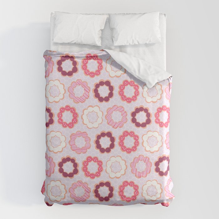 Mochi Donuts Pattern Duvet Cover Gallery Image 1