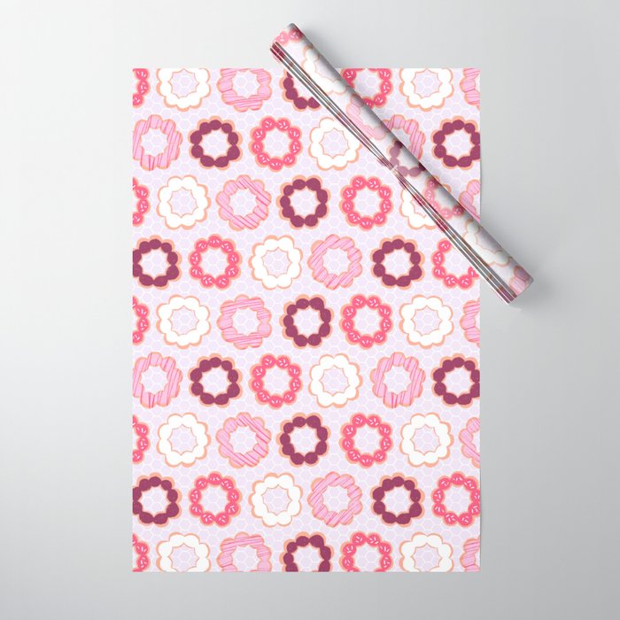 Mochi Donuts Pattern Wrapping Paper