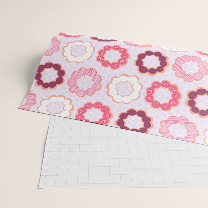 Mochi Donuts Pattern Wrapping Paper Gallery Image 2