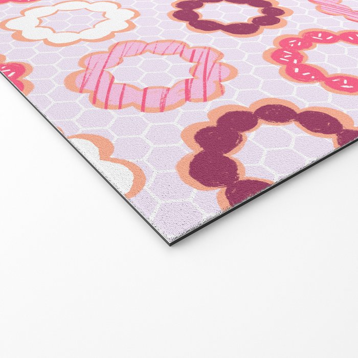 Mochi Donuts Pattern Welcome Mat Gallery Image 2