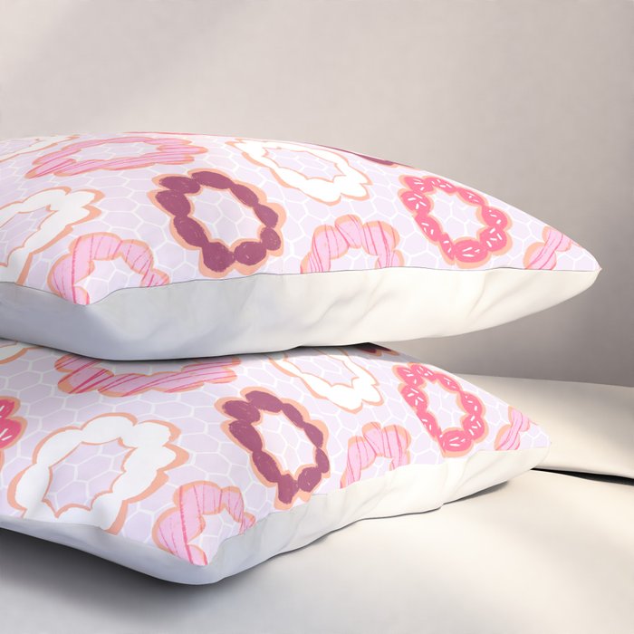 Mochi Donuts Pattern Pillow Sham Gallery Image 3