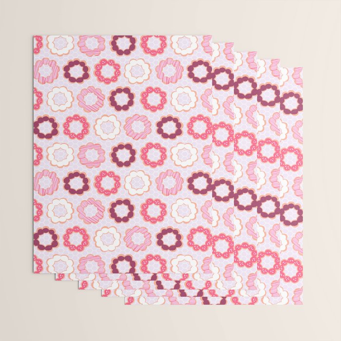 Mochi Donuts Pattern Wrapping Paper Gallery Image 3