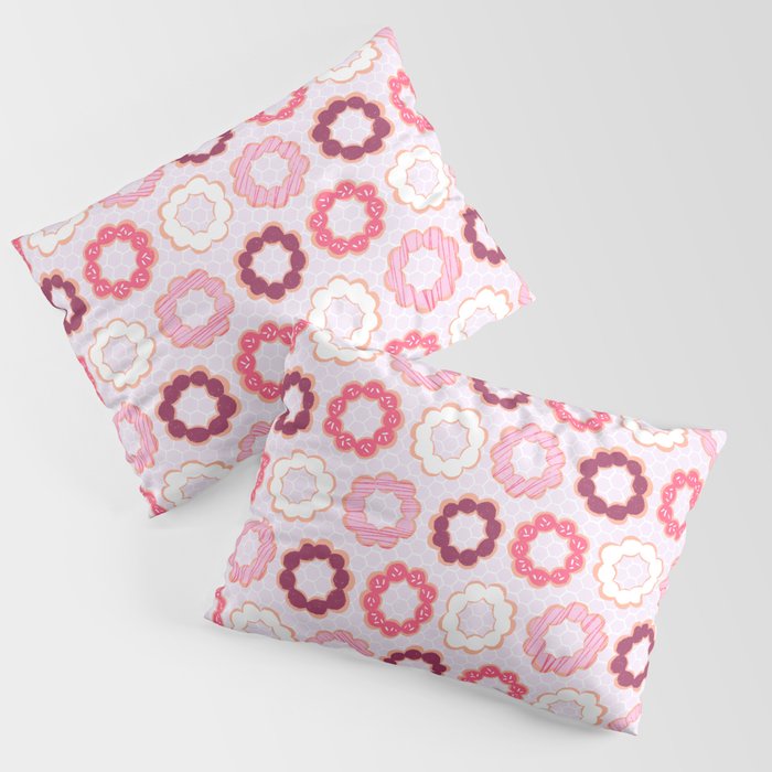 Mochi Donuts Pattern Pillow Sham Gallery Image 3