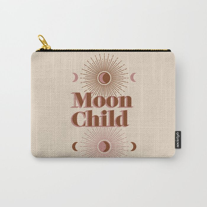 Vintage Moon Child Carry All Pouch Gallery Image 1