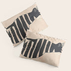 Black Cat with Bold Stripes Pillow Sham Gallery Image 3