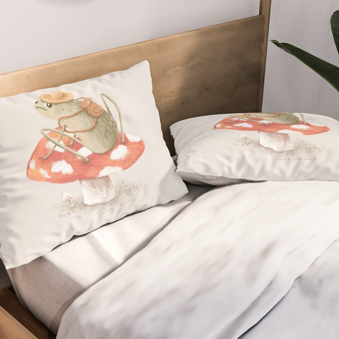 Awkward Toad Ready for Adventure Pillow Sham Gallery Image 2