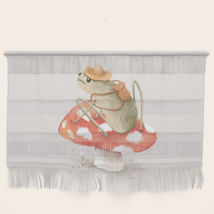 Awkward Toad Ready for Adventure Wall Hanging Gallery Image 1