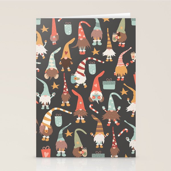 Christmas Gnomes Stationery Card Gallery Image 1