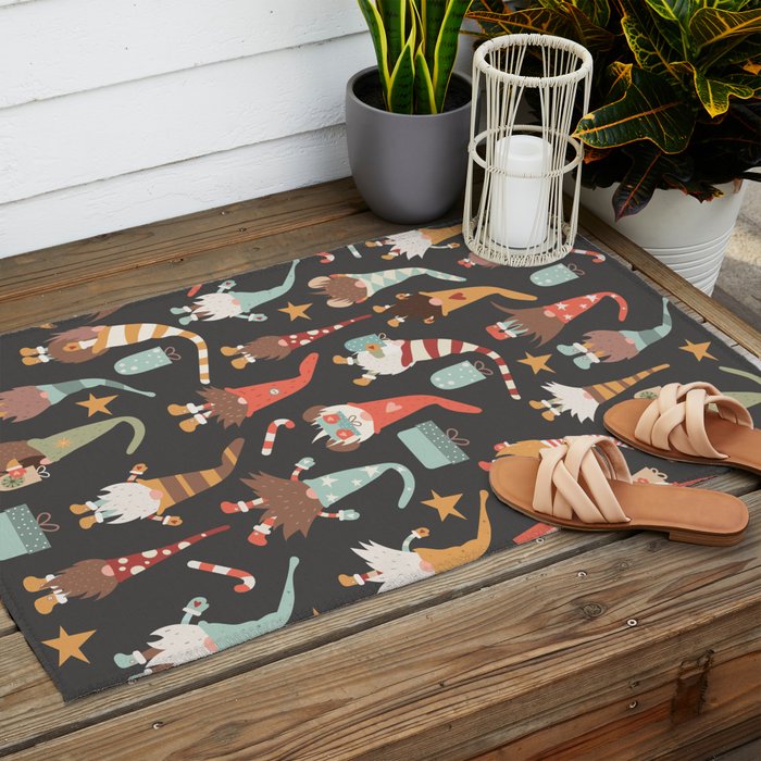 Christmas Gnomes Outdoor Rug Gallery Image 2