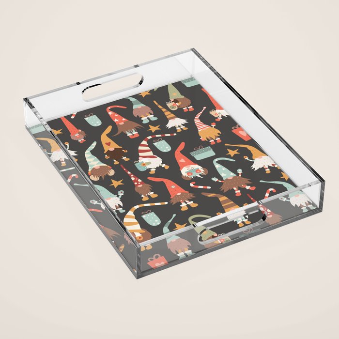 Christmas Gnomes Acrylic Tray Gallery Image 1