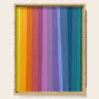 Modern Bright Rainbow Abstract Stripes Serving Tray Gallery Image 1