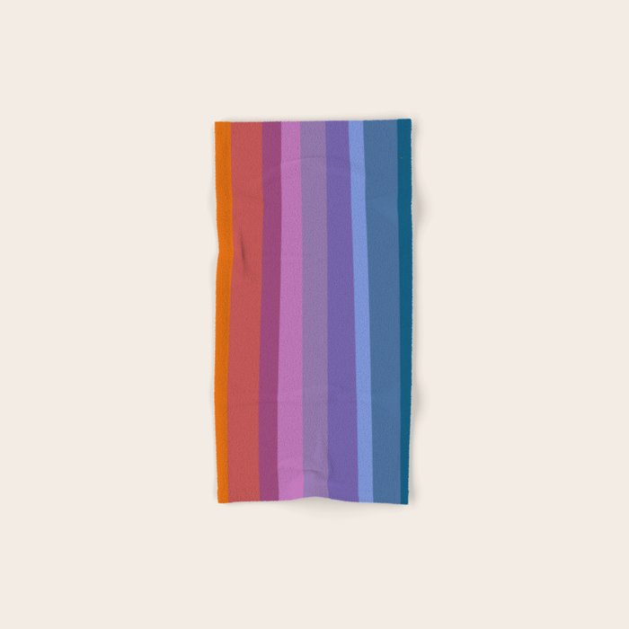 Modern Bright Rainbow Abstract Stripes Towels Gallery Image 1