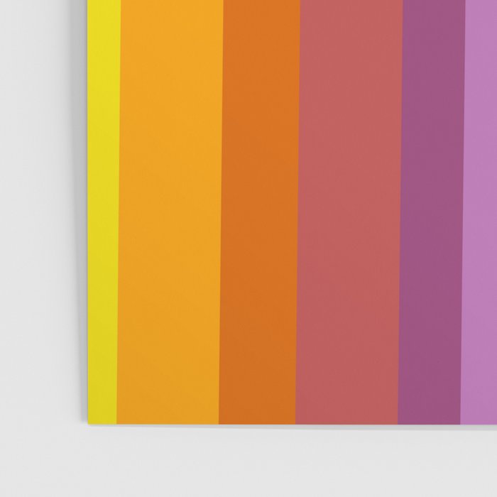Modern Bright Rainbow Abstract Stripes Poster Gallery Image 3