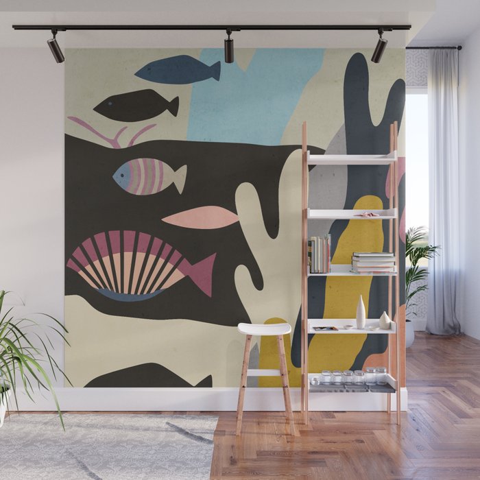 Shapes of the Sea Wall Mural Gallery Image 1