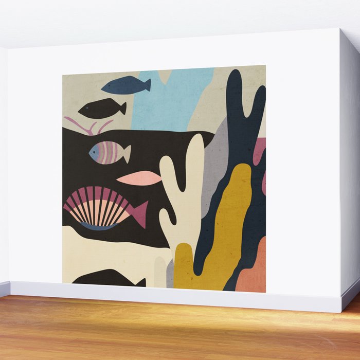 Shapes of the Sea Wall Mural Gallery Image 2