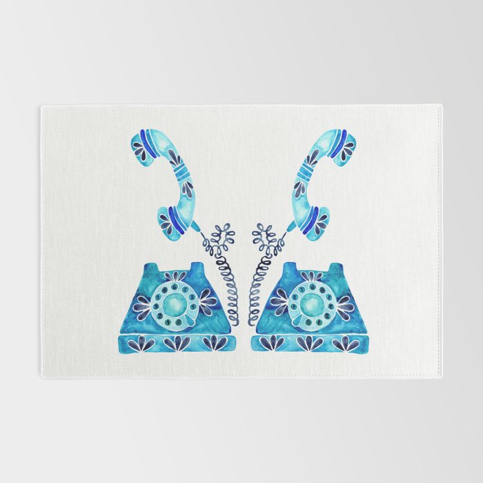 Vintage Rotary Phone - Blue Raspberry Rug Gallery Image 2