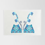 Vintage Rotary Phone - Blue Raspberry Rug Gallery Image 2