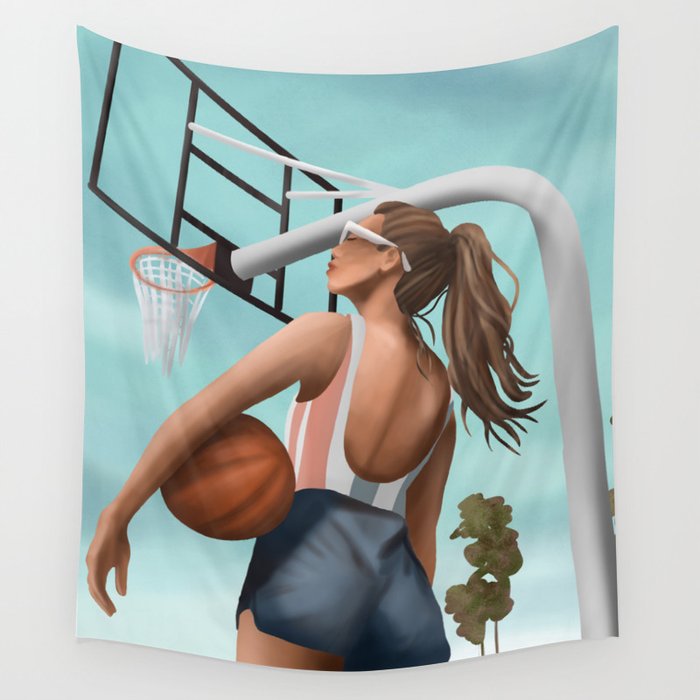 Hoops and Sunshine Wall Tapestry Gallery Image 4