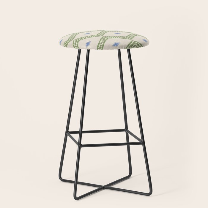 Ikat Hand-cut Pattern 3 Stool Gallery Image 1