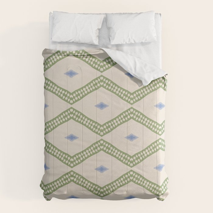 Ikat Hand-cut Pattern 3 Comforter Gallery Image 6