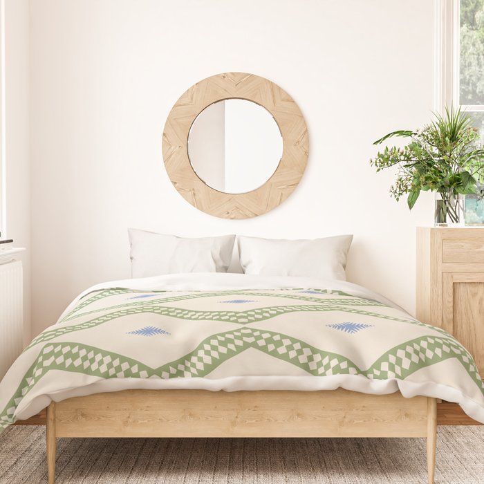 Ikat Hand-cut Pattern 3 Duvet Cover Gallery Image 3
