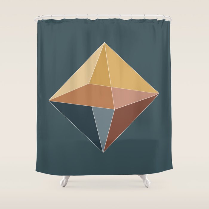 Geometric Diamond XVI Shower Curtain Gallery Image 1