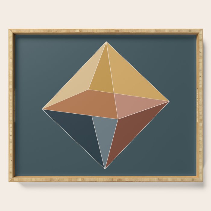Geometric Diamond XVI Serving Tray Gallery Image 1