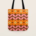 Retro Flower 10A Tote Bag Gallery Image 1