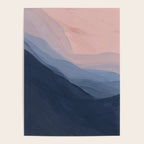 Waves In Texture - Blue & Beige Poster Gallery Image 4