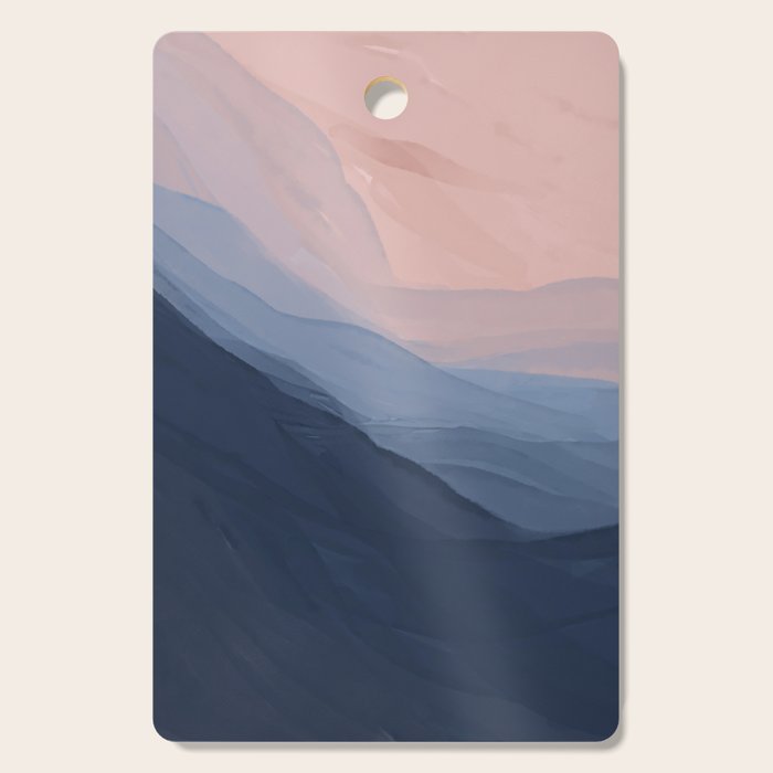 Waves In Texture - Blue & Beige Cutting Board Gallery Image 1