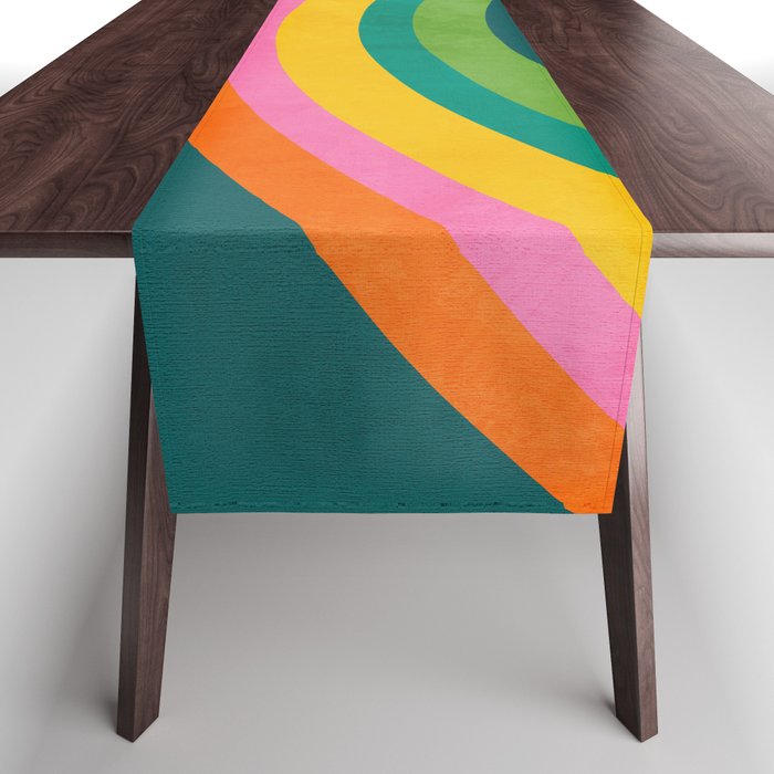 retro arc Table Runner Gallery Image 1