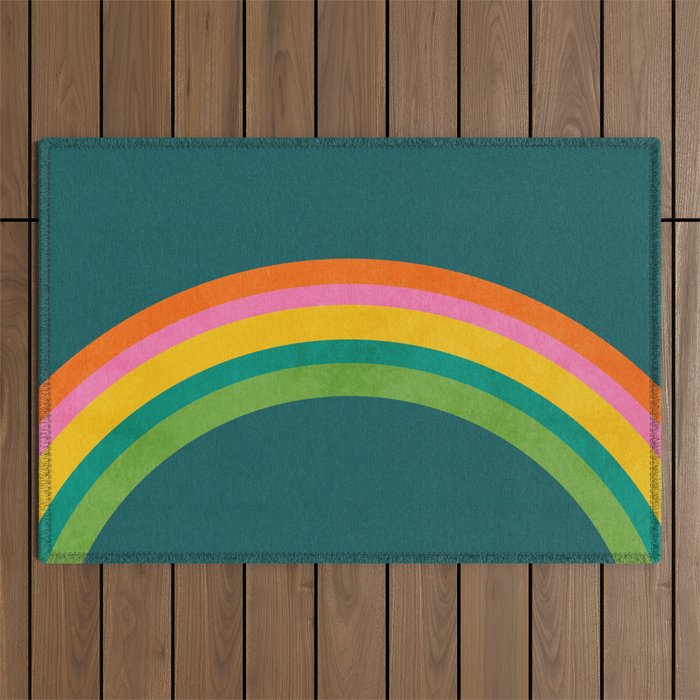 retro arc Outdoor Rug Gallery Image 1